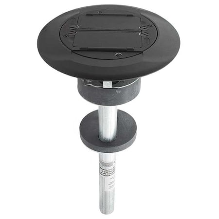 Poke-Through Box, 27 cu in, Wiring Box Type, 2 Gangs, Steel, Round Shape MPN:S1PTBL