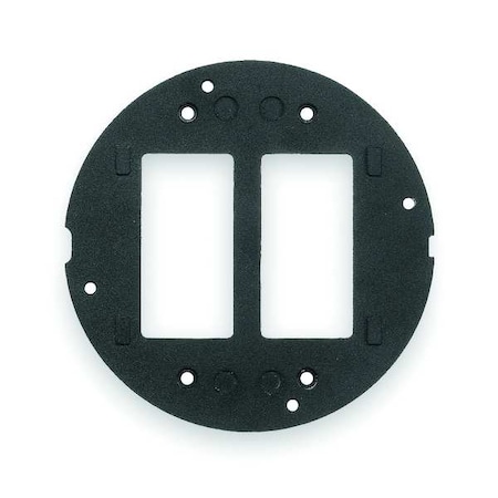 Floor Sub-Plate, Floor Box Type, 2 Gang, Aluminum MPN:S1SP