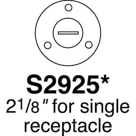 Box Cover, Floor Box Type, 1 Gang, Brass MPN:S2925