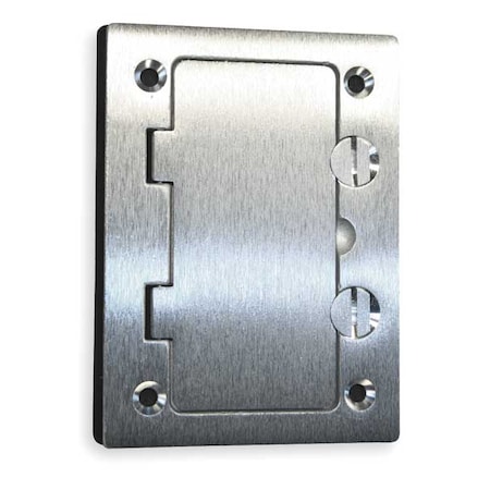Box Cover, Floor Box Type, 2 Gang, Aluminum MPN:SA3826