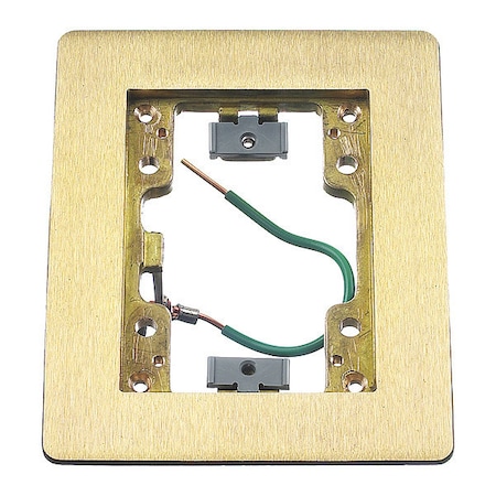 Electrical Box Cover, 1 Gang, Rectangular, Metallic MPN:SB3083W