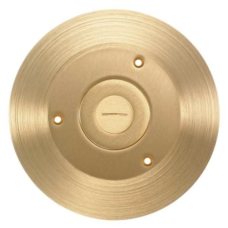 Box Cover, Floor Box Type, 1 Gang, Brass MPN:SF2525