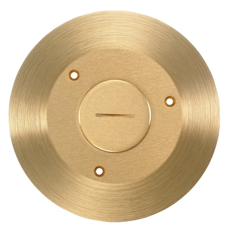 Box Cover, Floor Box Type, 1 Gang, Brass MPN:SF2925
