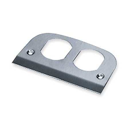 Box Cover, Floor Box Type, 2 Gang, Stainless Steel, Duplex Receptacle Cover Type MPN:SS309D