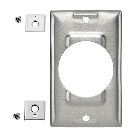 Box Cover, Mounting Box Type, 1 Gang, Stainless Steel, Screw Mount Cover Type MPN:SS750