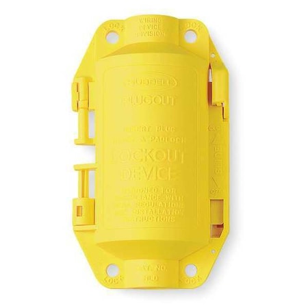 Plug Lockout, Yellow, 3/8In Shackle Dia. MPN:HLD