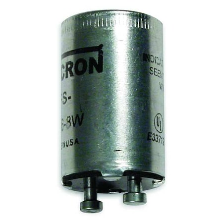 Fluorescent Lamp Starter, 25W, 2 Pins MPN:FS25