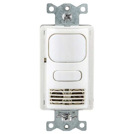 Wall Mount Sensor, Occupancy, Vacancy, Hard Wired, White, 1, 000 sq ft, Fluorescent, Incandescent MPN:AD2000W1