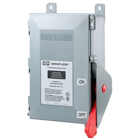 Fusible, Disconnect Switch, Heavy Duty, 600 V, 3PST MPN:FDS60