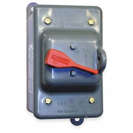 Manual Motor Switch, 30 A, 2 P, 1 Phase, Toggle, Circuit-Lock Series, NEMA 3R MPN:HBL13R22