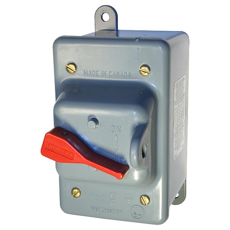 Manual Motor Switch, 30 A, 3 P, 3 Phase, Toggle, Circuit-Lock Series, NEMA 3R MPN:HBL13R23