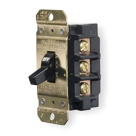 Manual Motor Switch, 40 A, 2 P, 1 Phase, Toggle, Circuit-Lock Series, No Enclosure MPN:HBL7842D