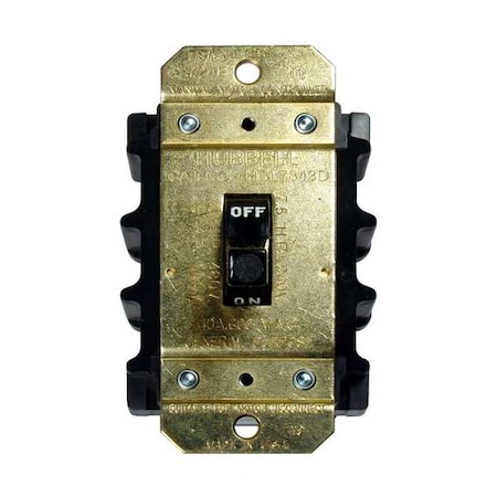 Manual Motor Switch, 40 A, 3 P, 3 Phase, Toggle, Circuit-Lock Series, No Enclosure MPN:HBL7843D