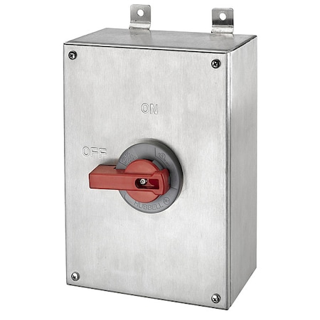 Nonfusible, Motor Disconnect Switch, Heavy Duty, 600 V, 3PST MPN:HBLDS10SSAC