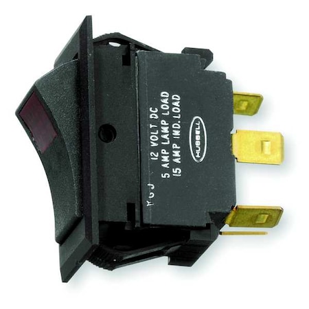 MarinRockSwtch, NoLens/Lamp, Blk, On/Off/On MPN:MR123SP