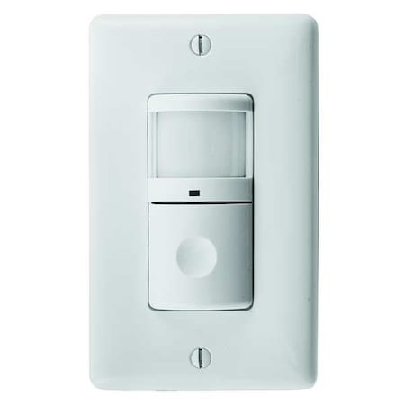 Wall Mount Sensor, Occupancy, Vacancy, Hard Wired, White, 1, 200 sq ft, Fluorescent, LED MPN:WS1000W