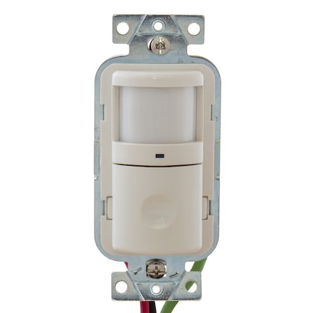 Vacancy Sensor, PIR, 1200 sq ft, White MPN:WS1001W