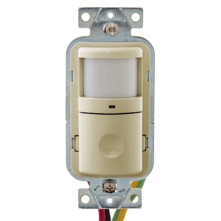 Wall Mount Sensor, Occupancy, Vacancy, Hard Wired, Ivory, 1, 200 sq ft, Fluorescent, LED MPN:WS2000I