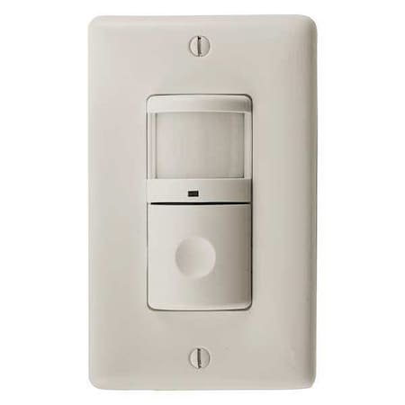 Wall Mount Sensor, Occupancy, Vacancy, Hard Wired, Almond, 1, 200 sq ft, Fluorescent, LED MPN:WS2000LA