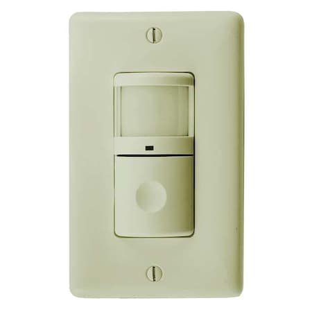 Wall Mount Sensor, Occupancy, Vacancy, Hard Wired, Ivory, 1, 200 sq ft, Fluorescent, LED MPN:WS2000NI