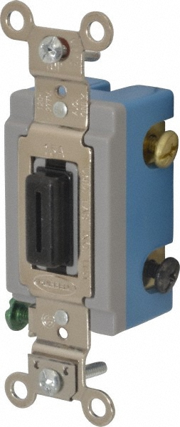 3 Pole, 120 to 277 VAC, 15 Amp, Industrial Grade Key Lock Three Way Switch MPN:HBL1203L