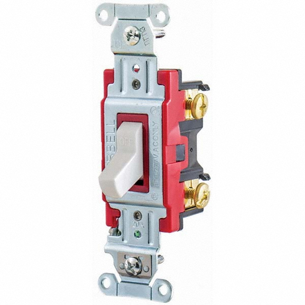 Toggle Switches; Switch Type: Heavy Duty ; Switch Sequence: Off-On ; Contact Form: SPST ; Actuator Type: Toggle ; Terminal Type: Screw ; Maximum Amperage at 125 Volts: 20 MPN:1221W
