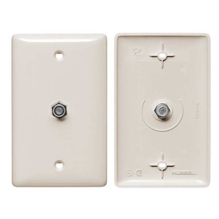 Video Wall Plate and Jack, F Type, Lt Al MPN:NS750LA