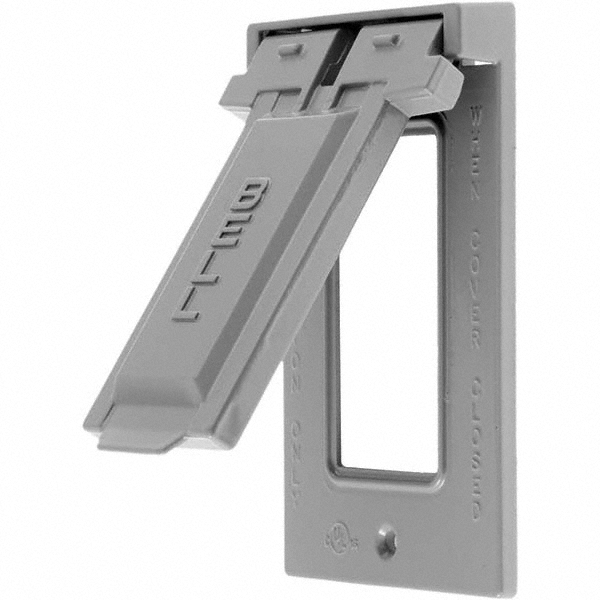 Weatherproof Box Covers; Electrical Box Shape: Rectangle; Number Of Outlets: 1; Resistance Features: Weather-Resistant; Housing Material: Zinc; Overall Length: 4.5800 in; Recommended Environment: Wet Location; Overall Width: MPN:RW51040