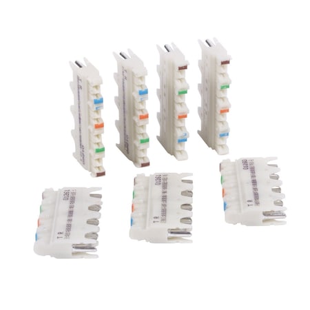 6110 Sys, Conn Blk, Cat6, 4Pr, PK10 MPN:6110CB4PR10
