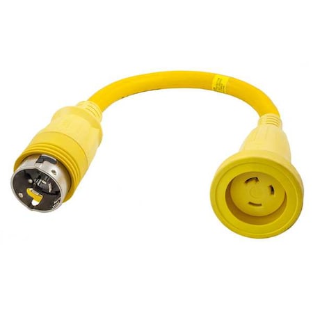Power Strip, Marine, Molded, Straight, L14-50P/CS6365C, 2.1 ft., Yellow MPN:HBL61CM71