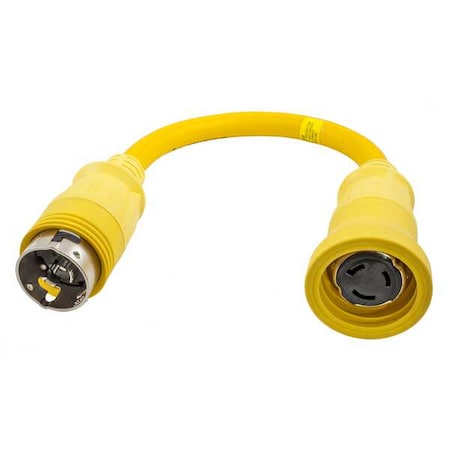 Power Strip, Marine, Molded, Straight, L14-50P/CS6365C, 2.1 ft., Yellow MPN:HBL61CM72