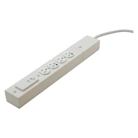 Power Strip, Surge, Hospital Grade, USB, 6 ft., White MPN:HBL6HGUSB6