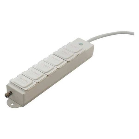 Outlet Strip, Medical Grade, 5-15R, 15 ft., White MPN:HBL6MGRPT15