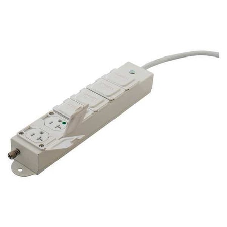 Outlet Strip, Medical Grade, 5-20R, 6 ft., White MPN:HBL6MGRPT620