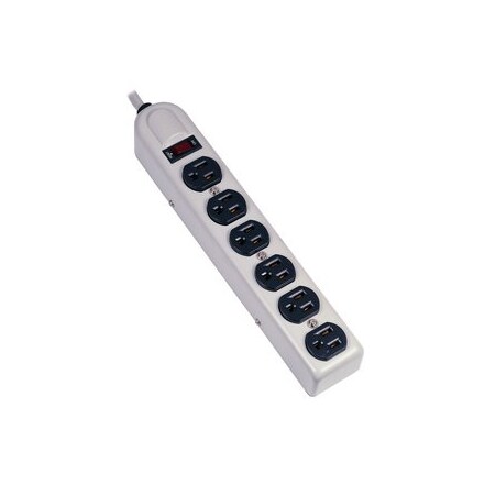 Outlet Strip, 6 Outlet(s) 15 ft., White MPN:HBL6MPS15
