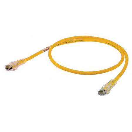 Patch Cord, Cat 6, Clear Boot, Yellow, 20ft. MPN:HC6Y20