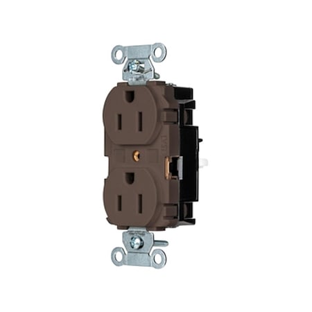 Straight Blade Receptacle, 5-15R, 15 A, 125V AC, 2 Pole, 3 Wire, Surface Mount, Grounded MPN:5252ST