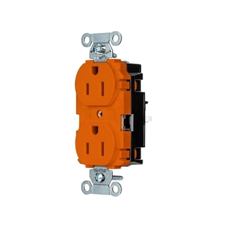 Straight Blade Receptacle, 5-15R, 15 A, 125V AC, 2 Pole, 3 Wire, Surface Mount, Grounded MPN:5252STO