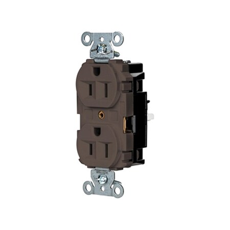 Straight Blade Receptacle, 5-15R, 15 A, 125V AC, 2 Pole, 3 Wire, Surface Mount, Grounded MPN:5262ST