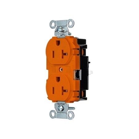 Straight Blade Receptacle, 5-20R, 20 A, 125V AC, 2 Pole, 3 Wire, Surface Mount, Grounded MPN:5352STO