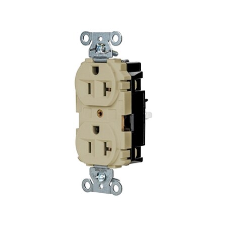 Straight Blade Receptacle, 5-20R, 20 A, 125V AC, 2 Pole, 3 Wire, Surface Mount, Grounded MPN:5362STI