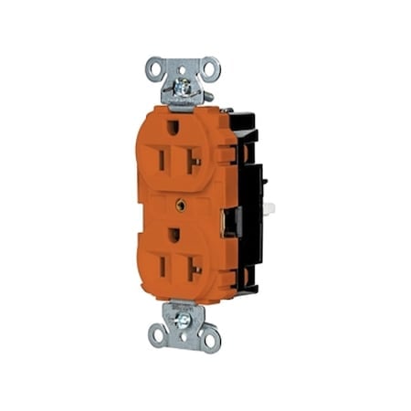 Straight Blade Receptacle, 5-20R, 20 A, 125V AC, 2 Pole, 3 Wire, Surface Mount, Grounded MPN:5362STO
