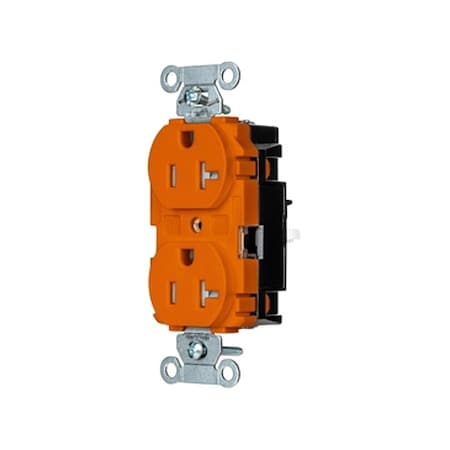 Straight Blade Receptacle, 5-20R, 20 A, 125V AC, 2 Pole, 3 Wire, Surface Mount, Grounded MPN:5362STOTR