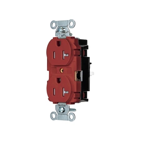 Straight Blade Receptacle, 5-20R, 20 A, 125V AC, 2 Pole, 3 Wire, Surface Mount, Grounded MPN:5362STRTR