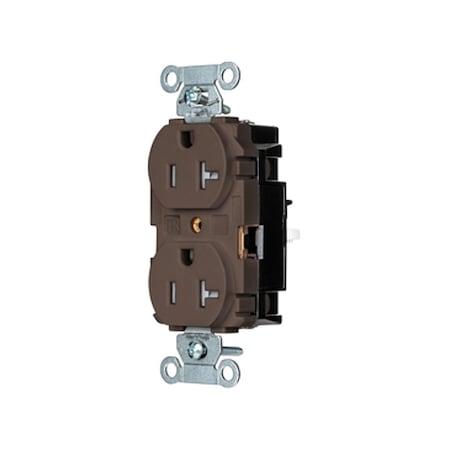 Straight Blade Receptacle, 5-20R, 20 A, 125V AC, 2 Pole, 3 Wire, Surface Mount, Grounded MPN:5362STTR