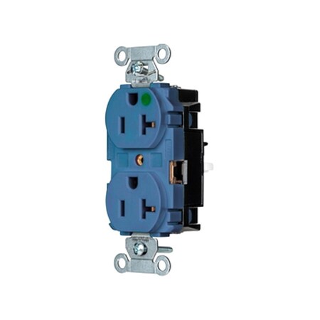Straight Blade Receptacle, 5-20R, 20 A, 125V AC, 2 Pole, 3 Wire, Surface Mount, Grounded MPN:8300STBL