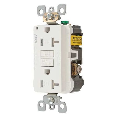 Receptacle, 5-20R, 20 A, 2 Pole, 3 Wire, Grounded MPN:AFR20TRW
