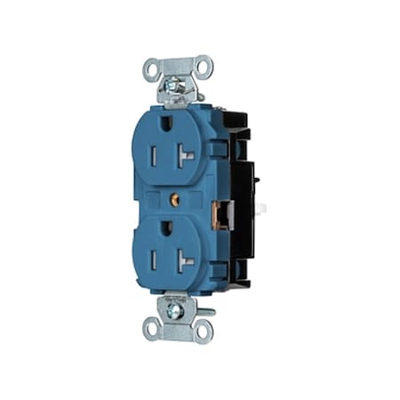 Straight Blade Receptacle, 5-20R, 20 A, 125V AC, 2 Pole, 3 Wire, Surface Mount, Grounded MPN:BR20STBLTR