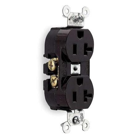 Straight Blade Receptacle, 5-20R, 20 A, 125V AC, 2 Pole, 3 Wire, Flush Mount, Grounded MPN:CR20