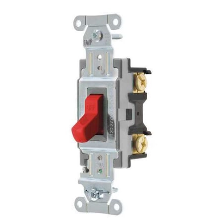 Wall Switch, 20A, Red, 1 HP, 1-Pole Switch MPN:CSB120R